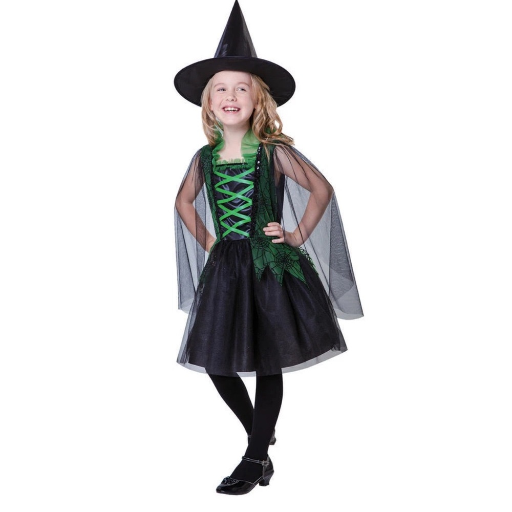 Green and Black Dress